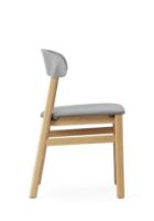 Billede af Normann Copenhagen Herit Chair Upholstery SH: 45 cm - Oak / Spectrum Leather Grey 
