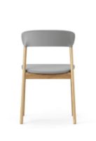 Billede af Normann Copenhagen Herit Chair Upholstery SH: 45 cm - Oak / Spectrum Leather Grey 
