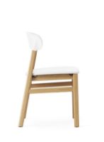Billede af Normann Copenhagen Herit Chair Upholstery SH: 45 cm - Oak / Spectrum Leather White  
