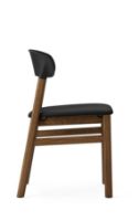 Billede af Normann Copenhagen Herit Chair Upholstery SH: 45 cm - Smoked Oak / Spectrum Leather Black 
 

