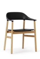 Billede af Normann Copenhagen Herit Armchair SH: 45 cm - Oak Base/Black 
