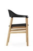 Billede af Normann Copenhagen Herit Armchair SH: 45 cm - Oak Base/Black 