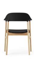 Billede af Normann Copenhagen Herit Armchair SH: 45 cm - Oak Base/Black 