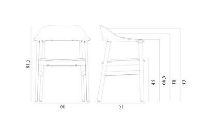 Billede af Normann Copenhagen Herit Armchair SH: 45 cm - Oak Base/Black 