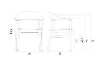 Billede af Normann Copenhagen Herit Armchair Upholstery SH: 45 cm - Smoked Oak Base/ Black Spectrum Leather  