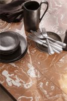 Billede af Ferm Living Flod Dining Table 181,3x81,1 cm -Terracotta/Black