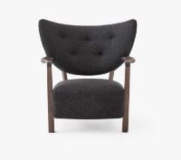 Billede af &Tradition Wulff ATD2 Lounge Chair SH: 41 cm - Oiled Walnut / Hallingdal 376
