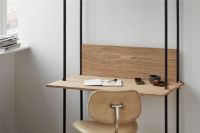 Billede af Moebe Shelving System Desk Tall 200x85 cm - White/Oak