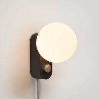 Billede af Tala Alumina Table/Wall Lamp with Sphere IV Bulb EU H: 24 cm - Charcoal Black   OUTLET