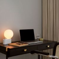 Billede af Tala Alumina Table/Wall Lamp with Sphere IV Bulb EU H: 24 cm - Chalk OUTLET