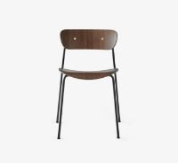 Billede af &Tradition Pavilion Chair AV1 SH: 46 cm - Lacquered Walnut/Black