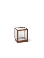 Billede af Ferm Living Miru Glass Montre 40x40 cm - Dark Stained Oak 