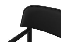 Billede af Normann Copenhagen Timb Lounge Armchair Upholstery SH: 42 cm - Black / Ultra Leather 