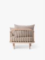 Billede af &Tradition Fly SC1 Lounge Chair SH: 40 cm - White Oiled Oak/Beige Hot Madison 074