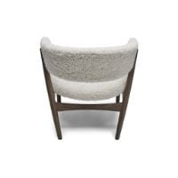 Billede af Sibast Furniture No 7 Lounge Chair Full Upholstered SH: 35 cm - Dark Oiled Oak / Short Sheepskin