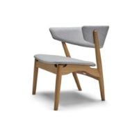Billede af Sibast Furniture No 7 Lounge Chair Full Upholstered SH: 35 cm - Natural Oiled Oak / Remix 123