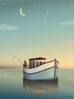 Billede af ViSSEVASSE Plakat The Fisherman 30x40 cm OUTLET