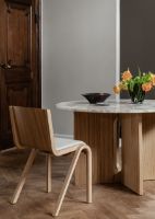 Billede af Audo Copenhagen Ready Dining Chair Seat Upholstered SH: 48 cm - Natural Oak/Bouclé 02 