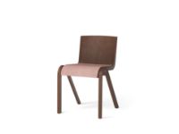 Billede af Audo Copenhagen Ready Dining Chair Seat Upholstered SH: 48 cm - Red Stained/Canvas 356
