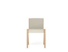 Billede af Audo Copenhagen Ready Dining Chair Front Upholstered SH: 48 cm - Natural Oak/Hallingdal 200