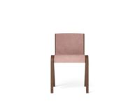 Billede af Audo Copenhagen Ready Dining Chair Front Upholstered SH: 48 cm - Red Stained/Canvas 356