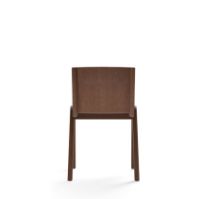 Billede af Audo Copenhagen Ready Dining Chair Front Upholstered SH: 48 cm - Red Stained/Canvas 356