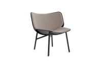 Billede af HAY Dapper Lounge Stol SH: 43 cm - Black Powder Coated Steel/Black Water-Based Lacquered/Re-Wool 628