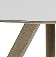 Billede af HAY CPH 20 Round Table Ø: 120 cm - Soaped Solid Oak/Off White Linoleum