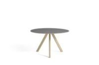 Billede af HAY CPH 20 Round Table Ø: 120 cm - Lacquered Solid Oak/Grey Linoleum