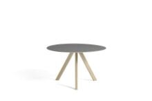 Billede af HAY CPH 20 Round Table Ø: 120 cm - Lacquered Solid Oak/Grey Linoleum