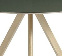Billede af HAY CPH 20 Round Table Ø: 120 cm - Lacquered Solid Oak/Green Linoleum