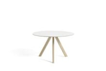 Billede af HAY CPH 20 Round Table Ø: 120 cm - Lacquered Solid Oak/White Laminate
