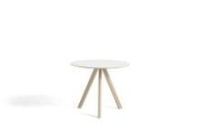 Billede af HAY CPH 20 Round Table Ø: 90 cm - Lacquered Solid Oak/White Laminate