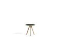 Billede af HAY CPH 20 Round Table Ø: 50 cm - Lacquered Solid Oak/Green Linoleum