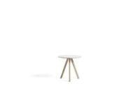 Billede af HAY CPH 20 Round Table Ø: 50 cm - Lacquered Solid Oak/White Laminate