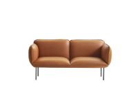 Billede af Woud Nakki 2-Seater L: 180 cm - Camo Silk Leather / Cognac