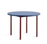 Billede af HAY Two Colour Table Ø: 105 cm - Maroon Red Powder/Blue