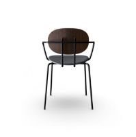 Billede af Sibast Furniture Piet Hein Chair w. Armrest SH: 45 cm - Walnut/Cognac Dunes Leather
