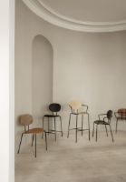 Billede af Sibast Furniture Piet Hein Chair w. Armrest SH: 45 cm - Walnut/Cognac Dunes Leather
