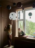 Billede af Nofred Kids Loft Lamp Twirly w/ Magnets Ø: 41 cm - White