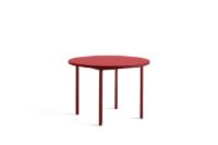 Billede af HAY Two Colour Table Ø: 105 cm - Maroon Red Powder/Red