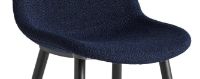 Billede af HAY Neu 12 Spisebordsstol Polstret SH: 46 cm - Soft Black Lacquered Oak/Flamiber Dark Blue J4