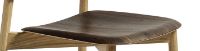 Billede af HAY Soft Edge 60 Spisebordsstol SH: 47,5 cm - Lacquered Oak/Smoked Lacquered Oak