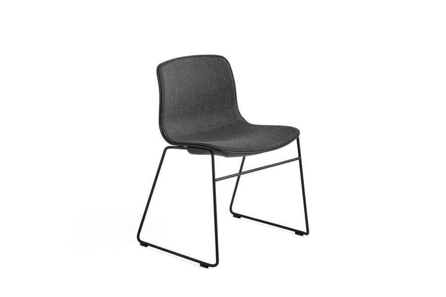 Billede af HAY AAC 08 About A Chair Front Upholstery SH: 46 cm - Black Powder Coated Steel/Black/Remix 173