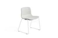 Billede af HAY AAC 08 About A Chair Front Upholstery SH: 46 cm - White Powder Coated Steel/White/Divina 120