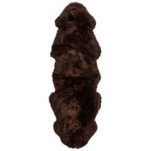 Billede af Natures Collection New Zealand Sheepskin Rug Long Wool 180x60 cm - Chocolate