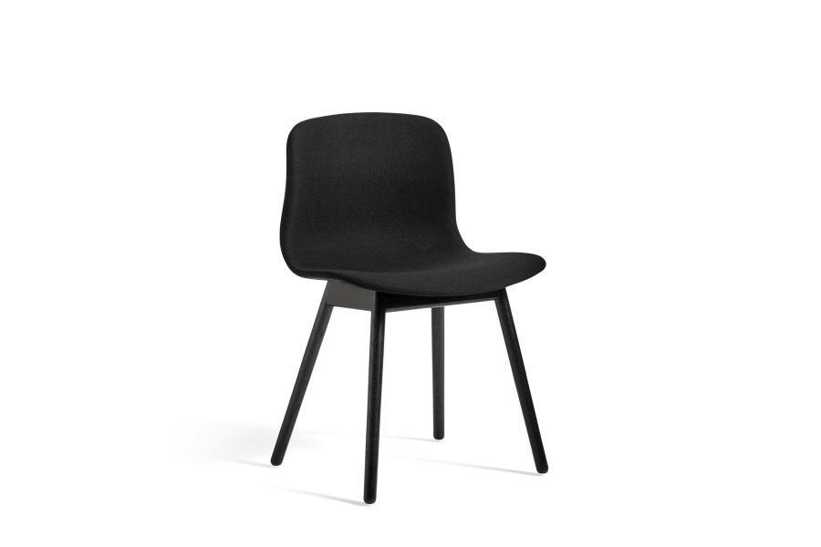 Billede af HAY AAC 13 About A Chair SH: 46 cm - Black Lacquered Solid Oak/Steelcut 190