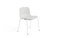 Billede af HAY AAC 16 About A Chair Front Upholstery SH: 46 cm - White Powder Coated Steel/White/Divina Melange 120