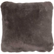 Billede af Natures Collection Moccasin New Zealand Sheepskin Cushion 40x40 cm - Dark Grey