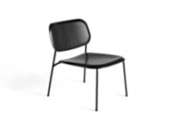 Billede af HAY Soft Edge 100 Lounge Chair SH: 40 cm - Black/Black Powder Coated Steel